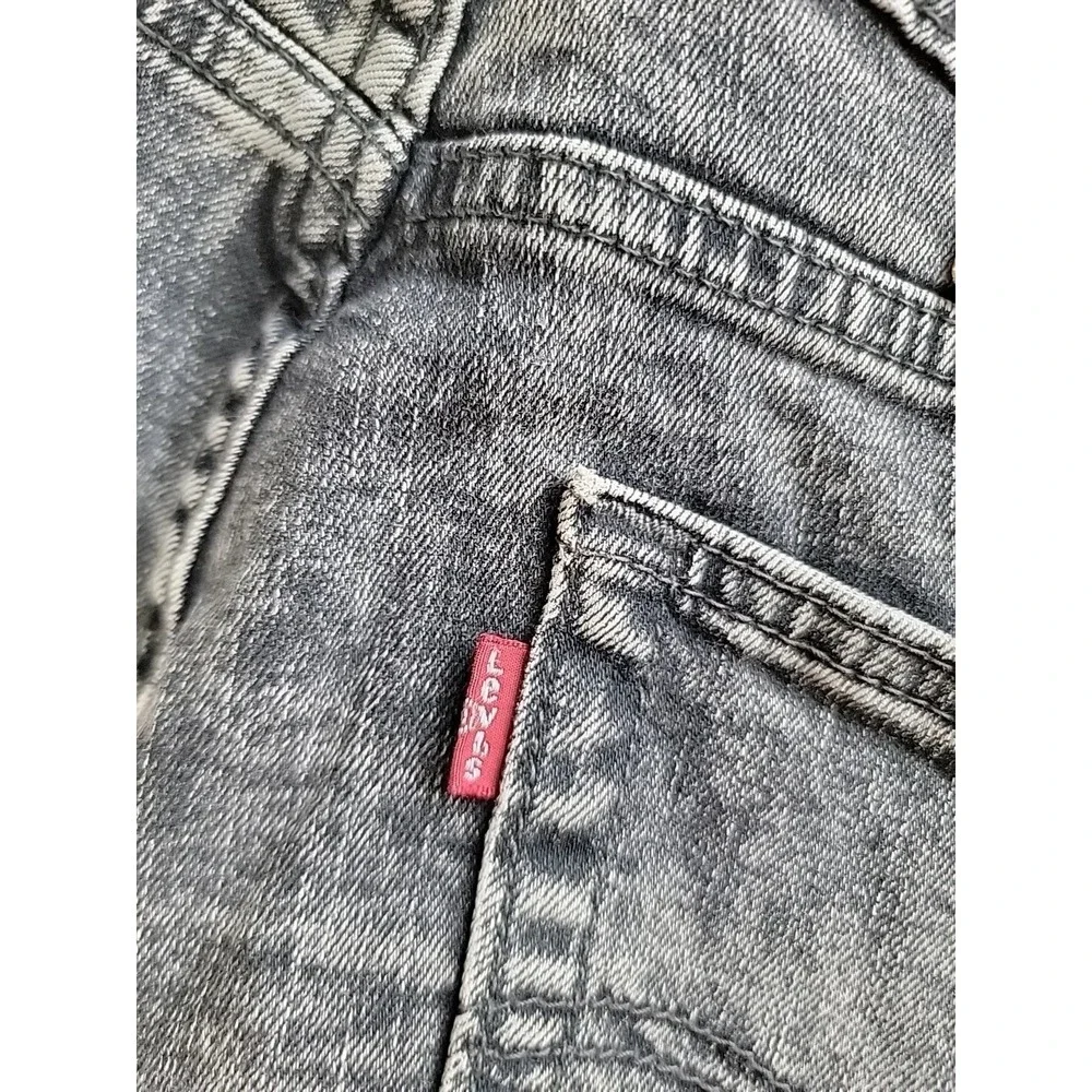 Levis 511 Jeans Mens 30 31x31 Black Raw Stretch Denim Mid Rise